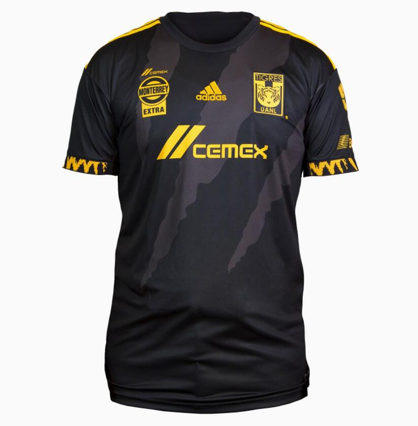 2021/22 Tigres UANL Black Third Away Soccer jersey Shirt